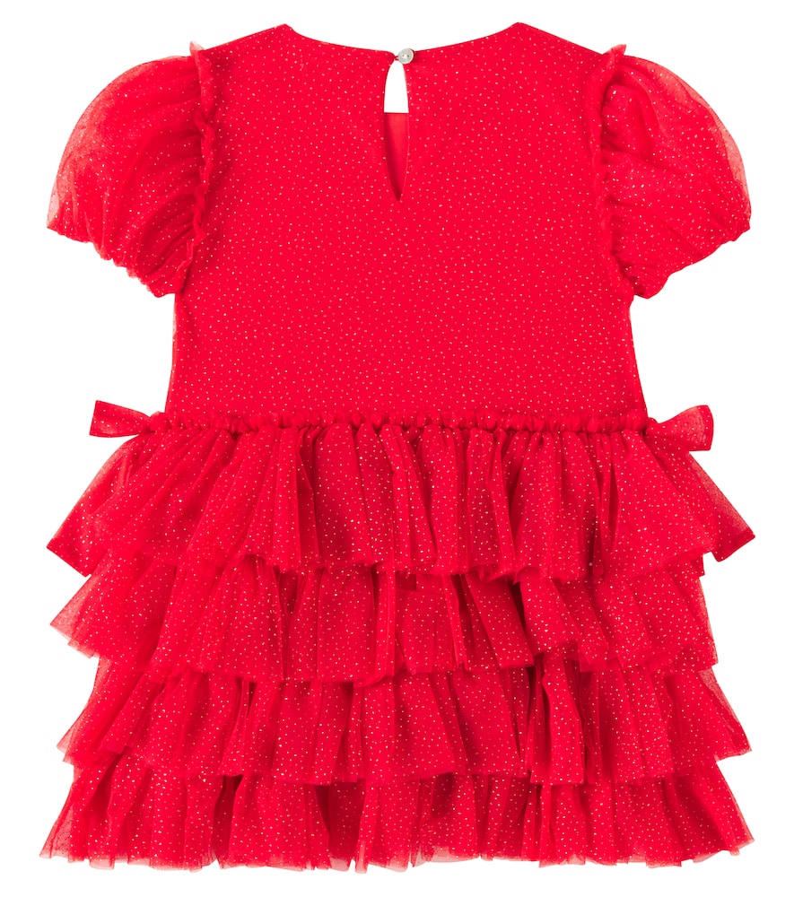 Konges Sløjd Fay bow-detail glitter dress