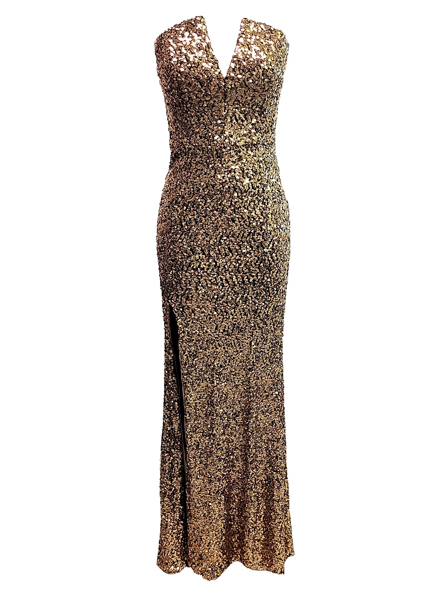 Women's Fernanda Sequin Mermaid Gown - Gold