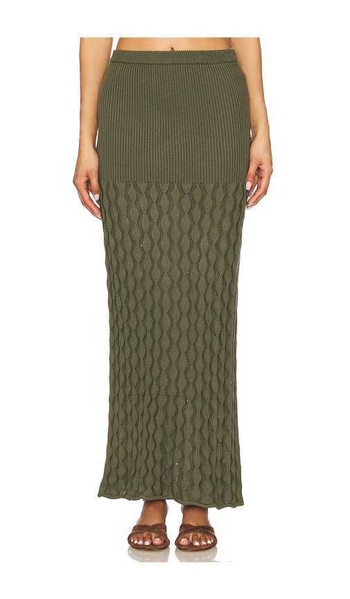 Agua Bendita x REVOLVE Theodora Skirt in Sage. L also in