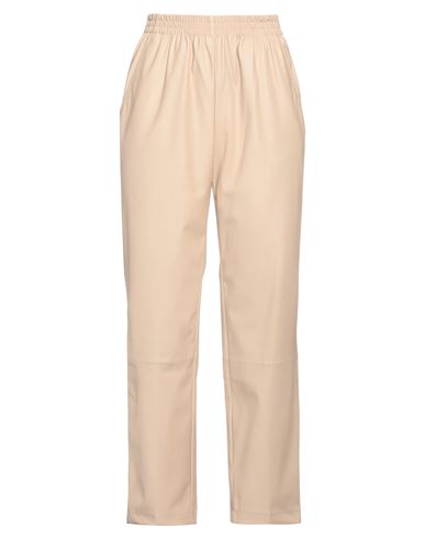 Woman Pants Beige Size 12 Polyester, Polyurethane