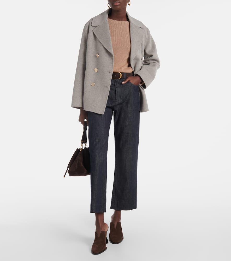 Terra high-rise straight jeans