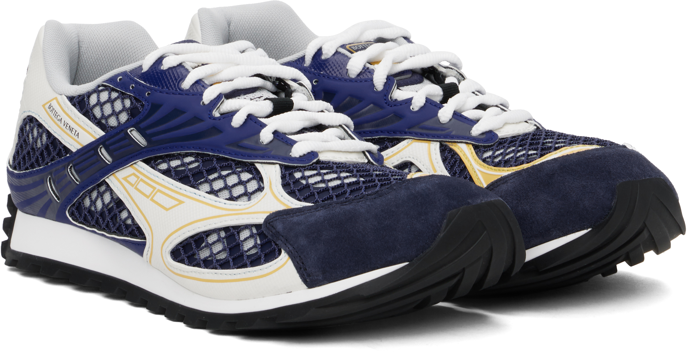 Bottega Veneta Blue & White Orbit Sneakers