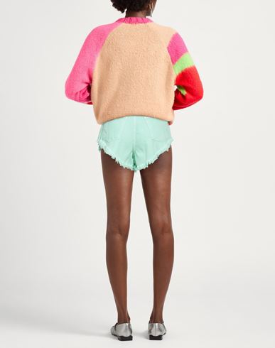 Woman Denim shorts Light green