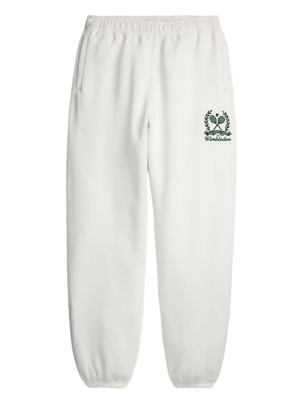 Logo-embroidered track pants - White