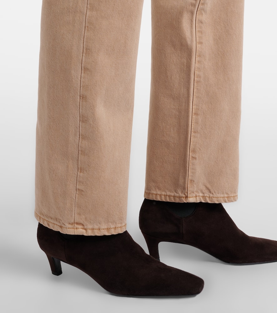 London high-rise straight jeans