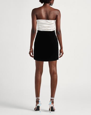Alessandra Rich Woman Mini dress White Size 4 Viscose, Silk, Elastane