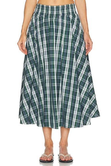 Suzie Kondi Kyria Circle Skirt in Ivy Multi - Dark Green. M also in XS