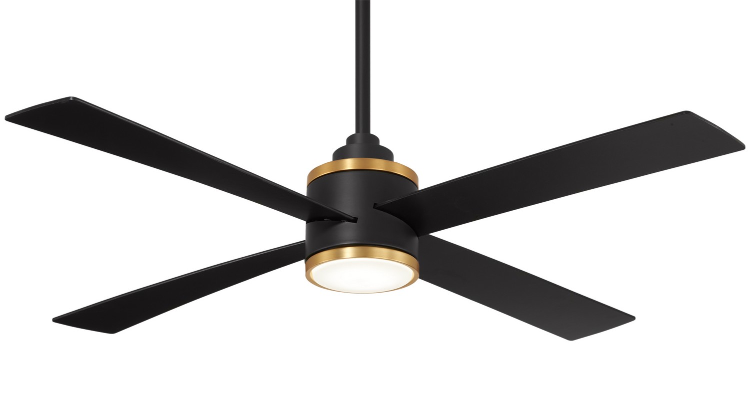 Falco 1-Light 54" Hanging Ceiling Fan in Coal with Soft Bra