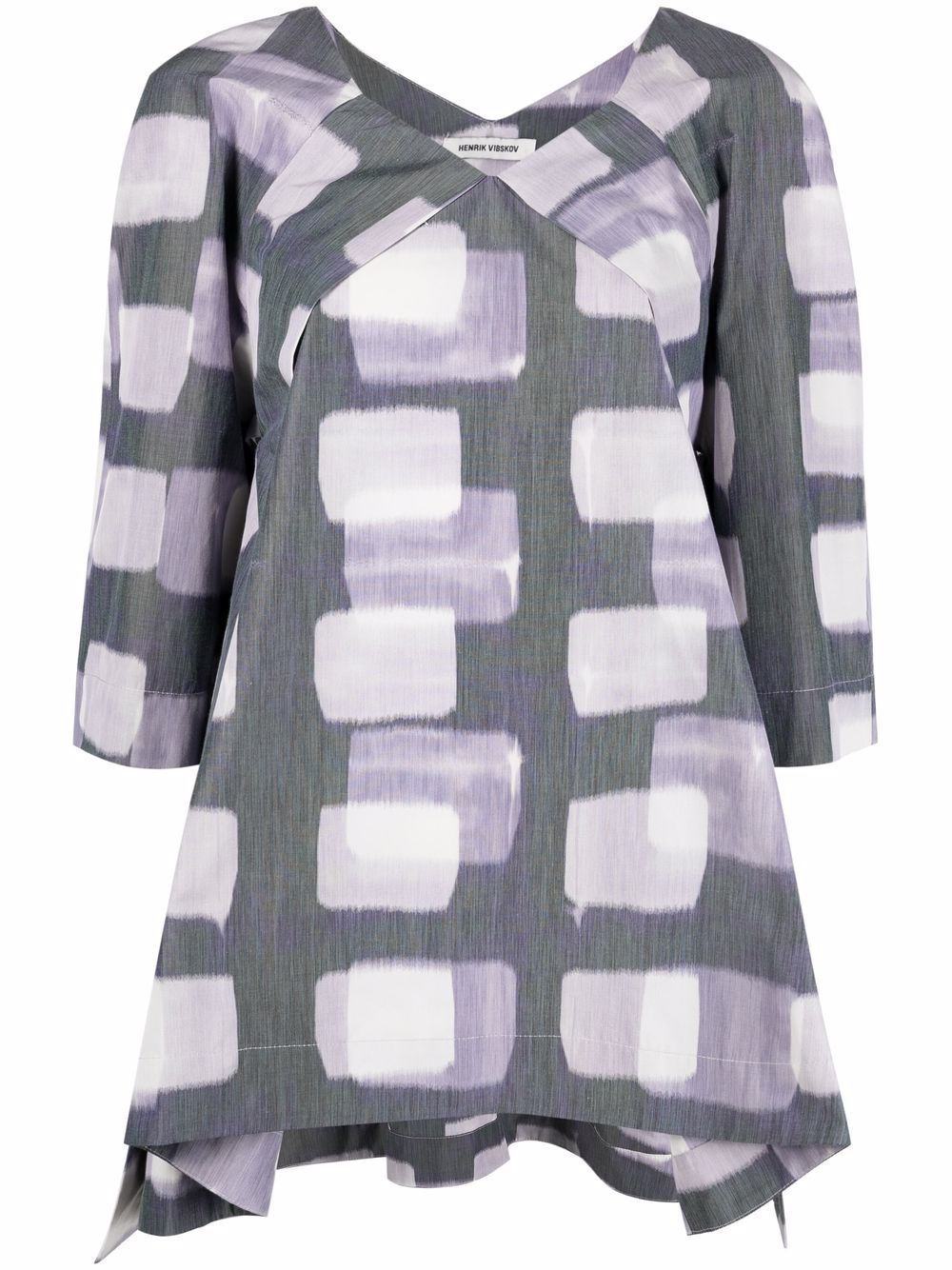 Flux printed blouse - Grey