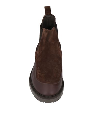 Man Ankle boots Dark brown Size 12 Soft Leather