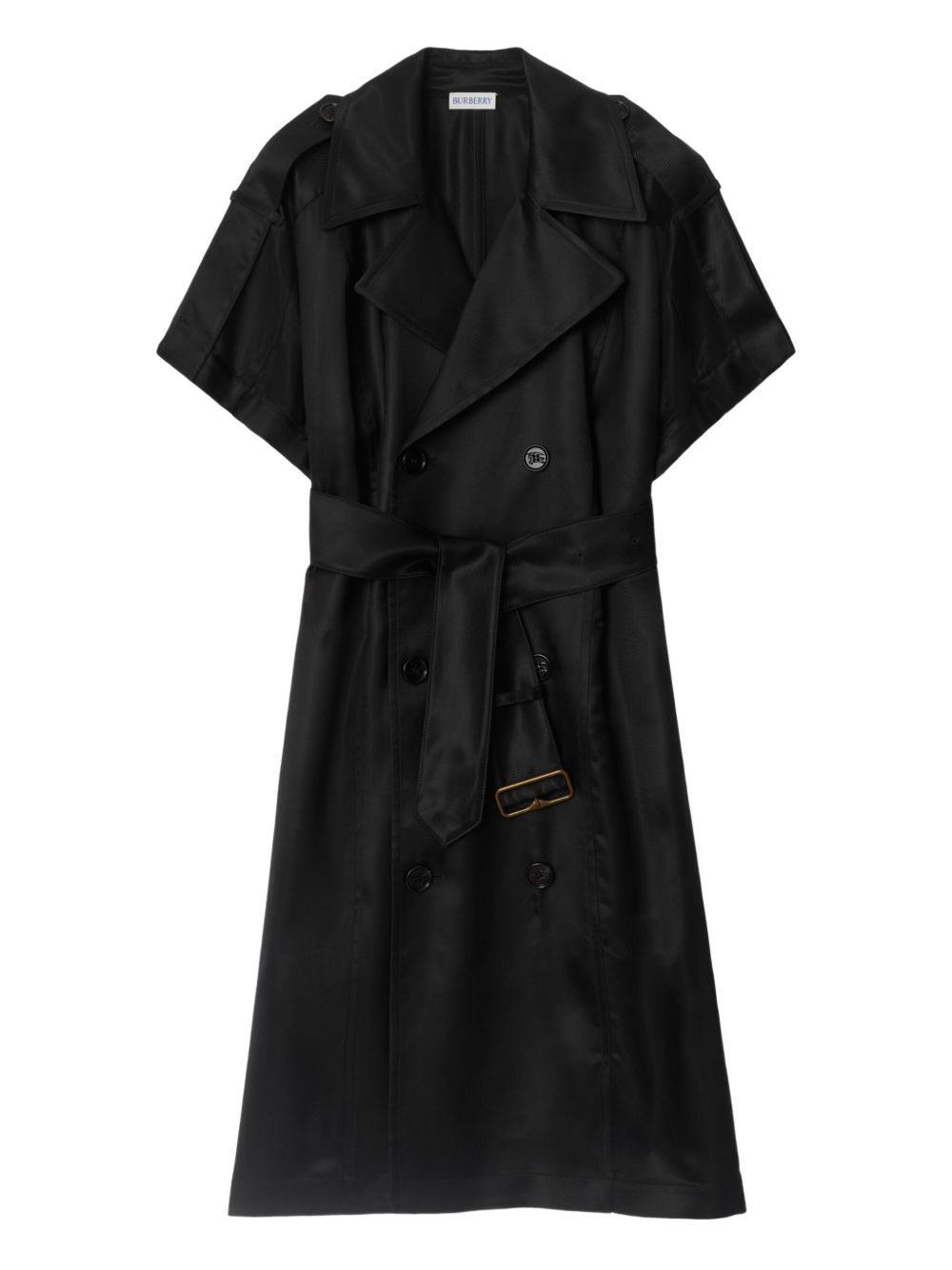 Burberry short-sleeved trench dress - Black