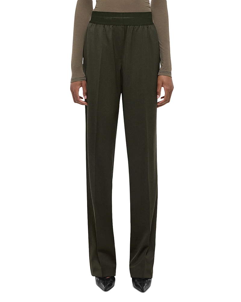 Wool Logo Waist Pants