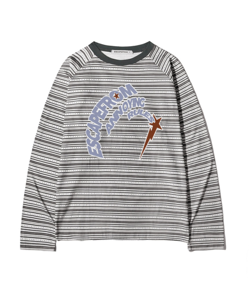 Rules and Gray Star Logo Stripe Full Print Long Sleeve