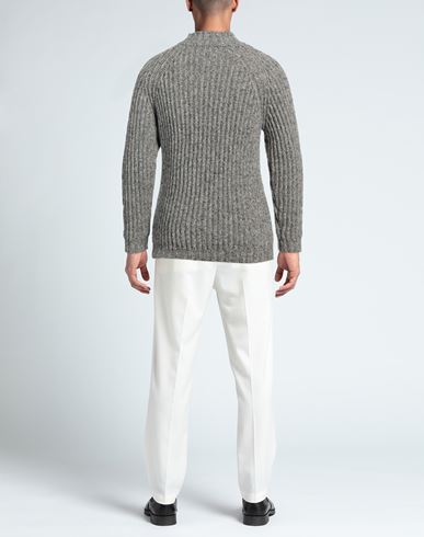 Man Turtleneck Grey Size L Virgin Wool, Polyester, Polyamide, Acrylic