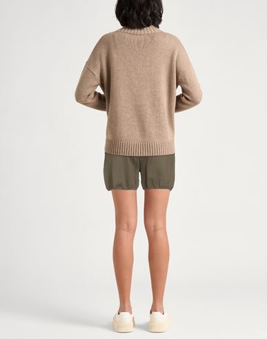 Woman Shorts & Bermuda Shorts Military green Size M Organic cotton, Elastane