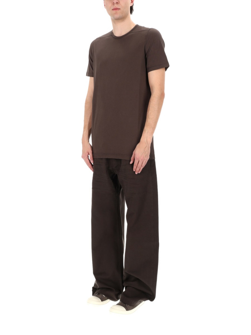 Brown Solid Round Neck T-Shirt
