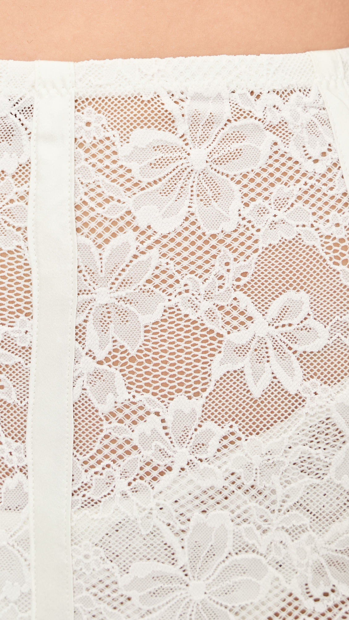 Le Stretch Lace Pencil Skirt Ivory
