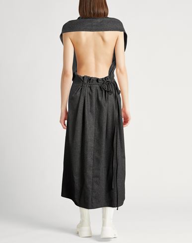 Woman Maxi dress Grey Size 4 Virgin Wool, Cashmere, Elastane