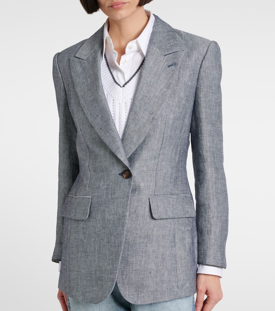 Hemp and linen blazer