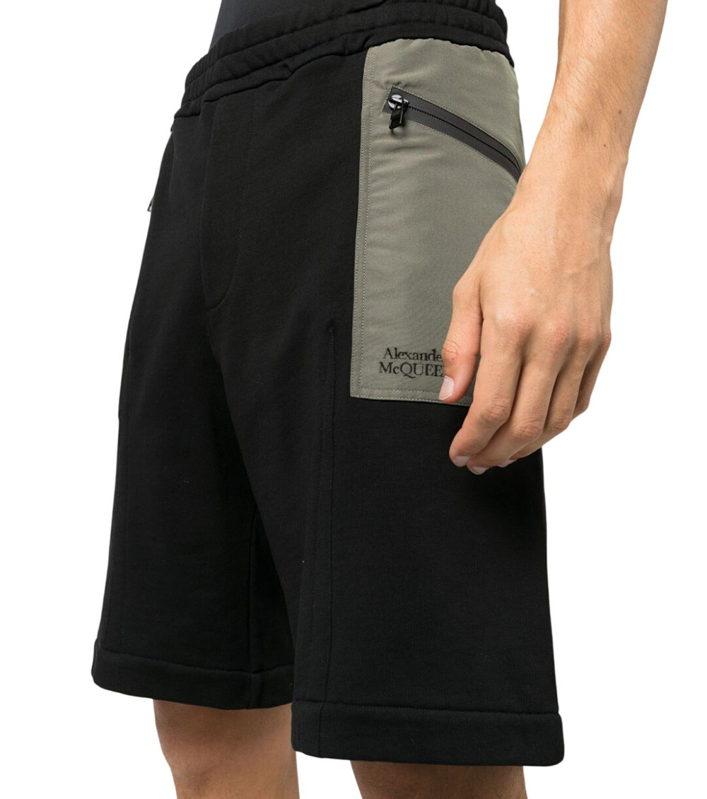 Black Two-tone Shorts