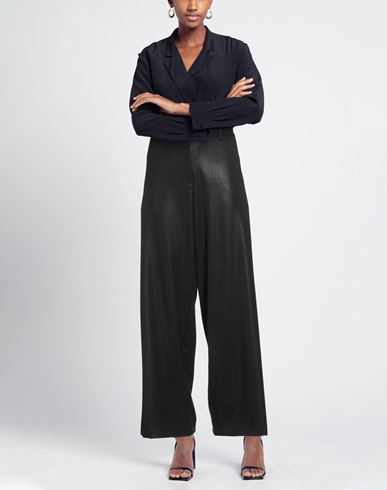 Woman Pants Black Size S Polyester, Viscose, Elastane
