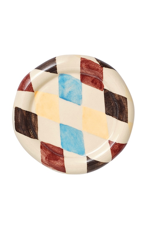 Damson Madder Chubby Saucer in Crea