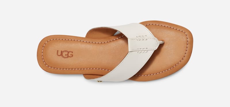 ® Women's Carey Flip Leather Sandals in Jasmine, Size 9