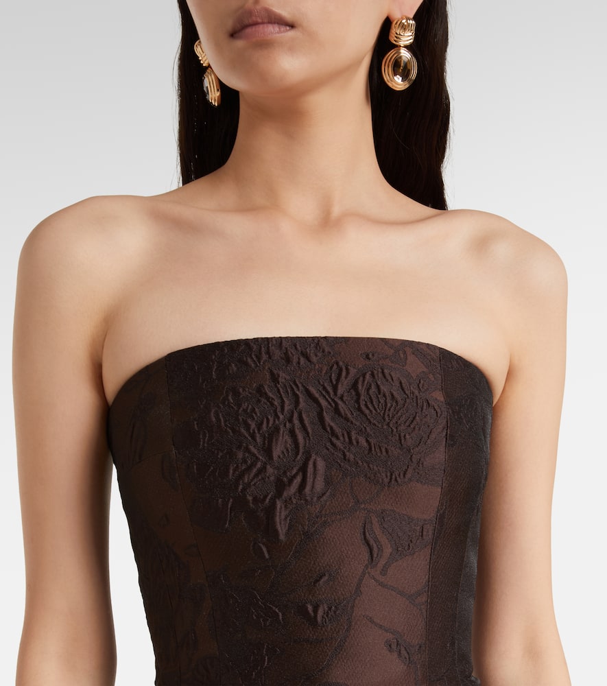 Laelia jacquard corset gown