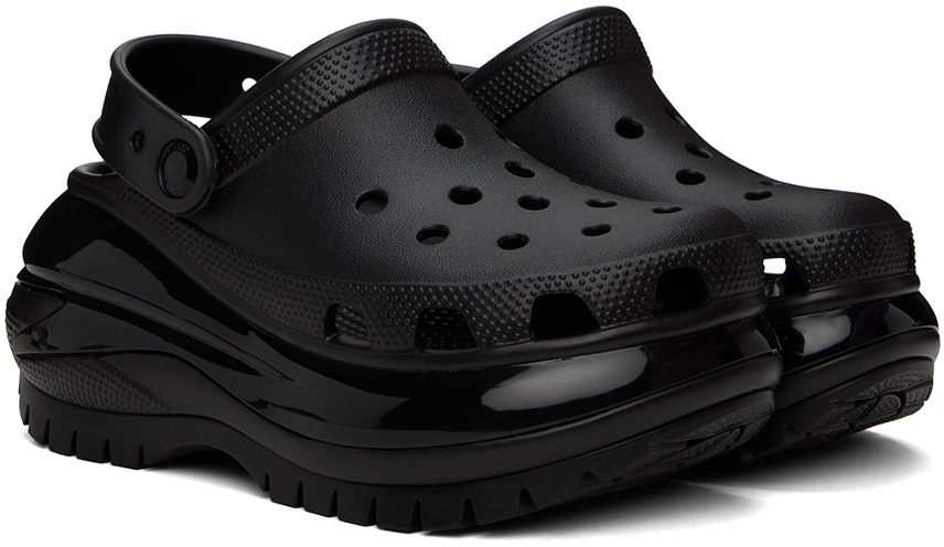 Crocs Black Mega Crush Clogs