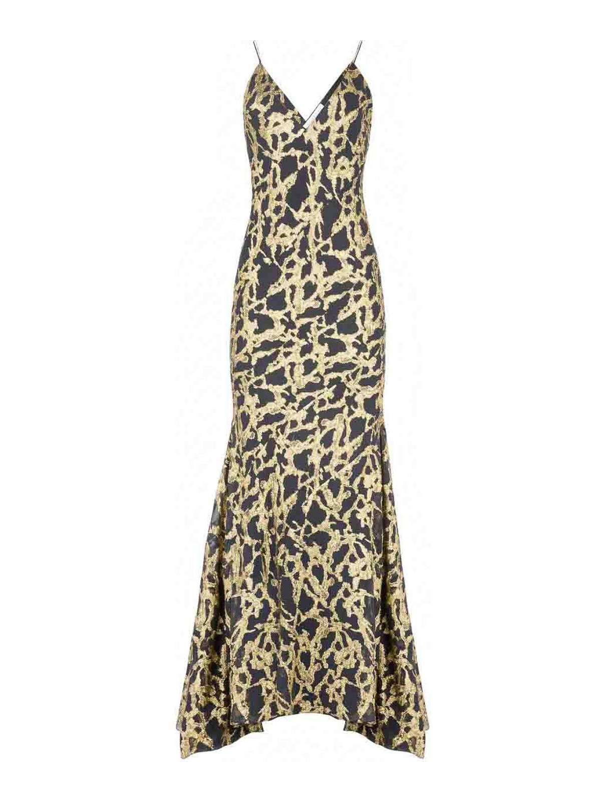 Long Black Silk Dress