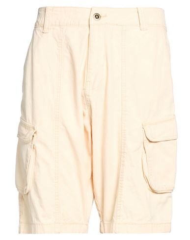 Man Shorts & Bermuda Shorts Cream Size 36 Cotton
