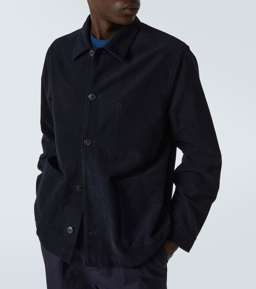 Cotton moleskin overshirt