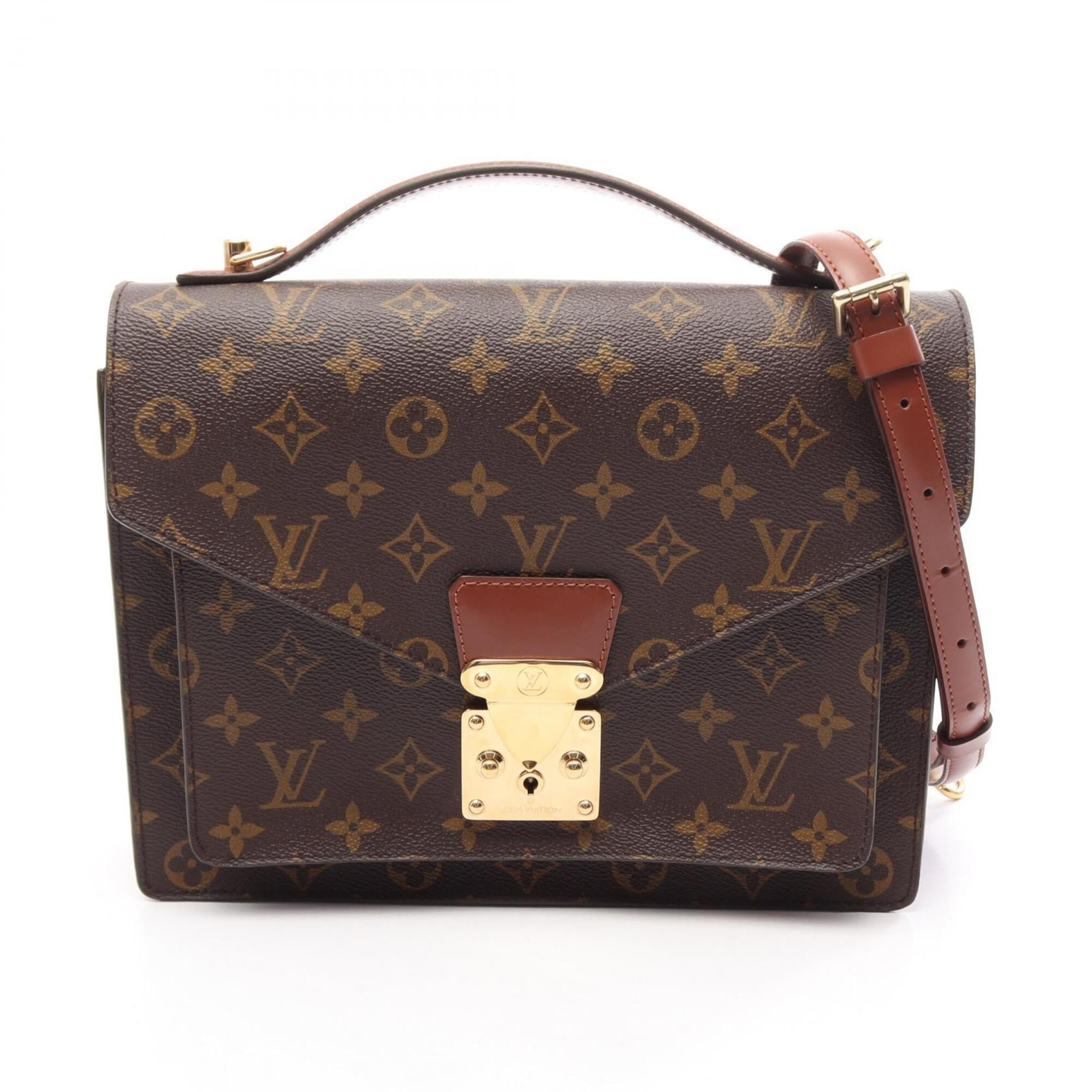 Louis Vuitton Brown Coated Canvas Monogram Pvc Leather Handbag Pre-Owned