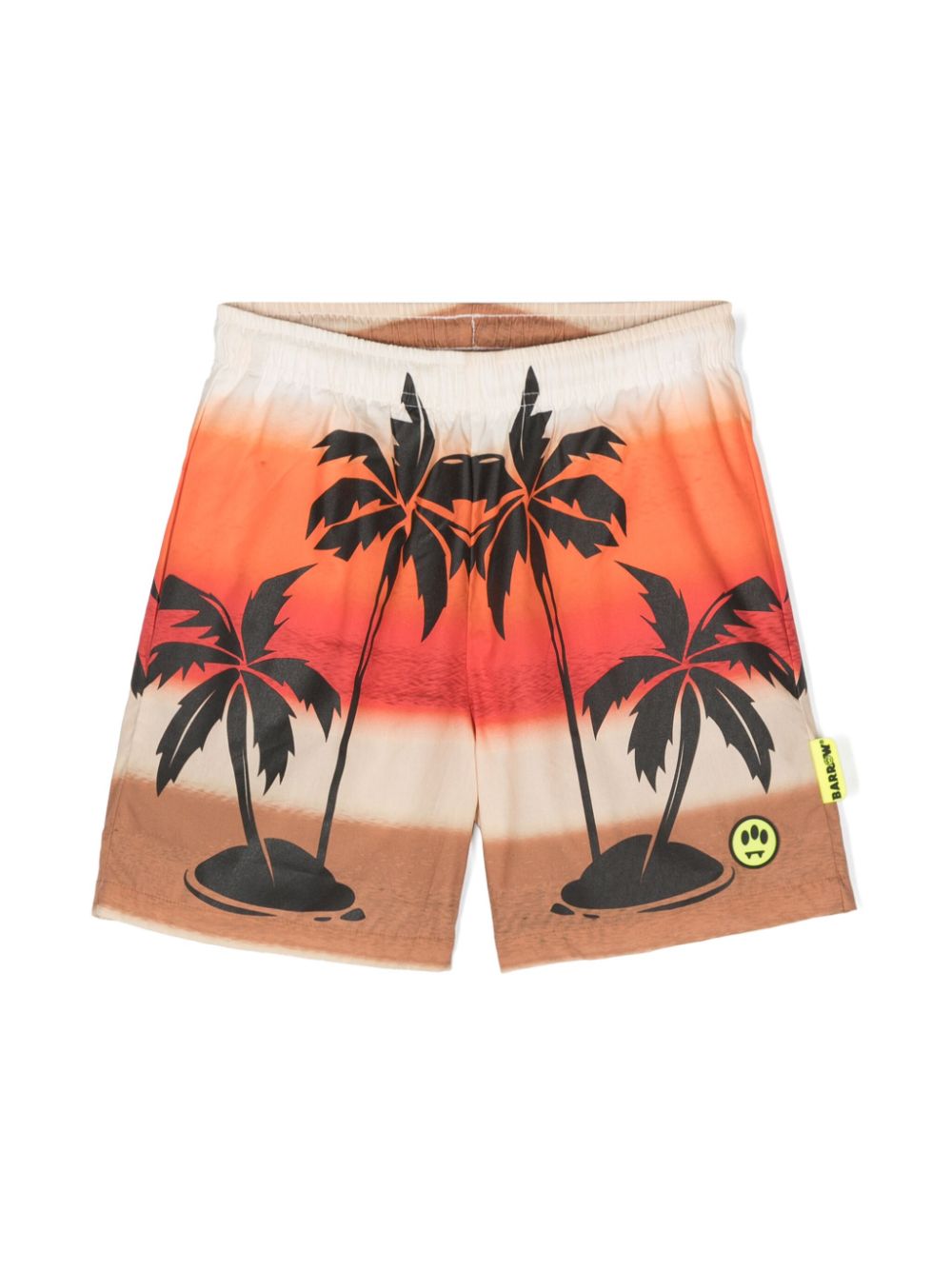 Palm tree-print deck shorts - Neutrals