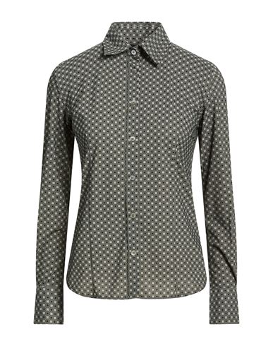 Woman Shirt Military green Size 4 Polyamide, Elastane
