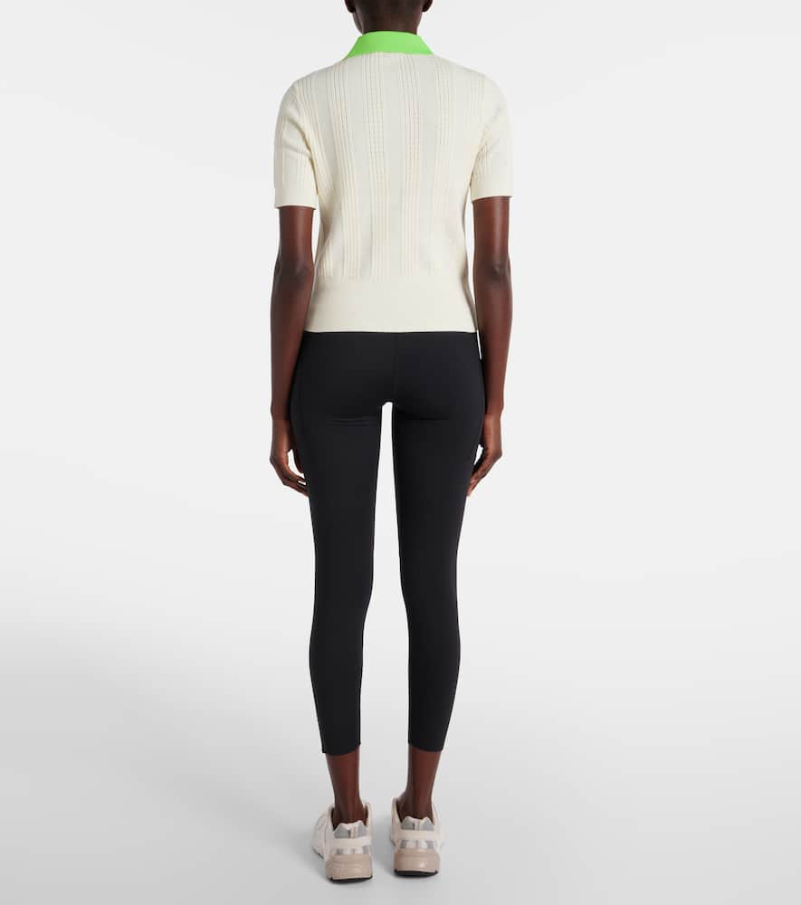 Tory Sport Pointelle cotton polo shirt