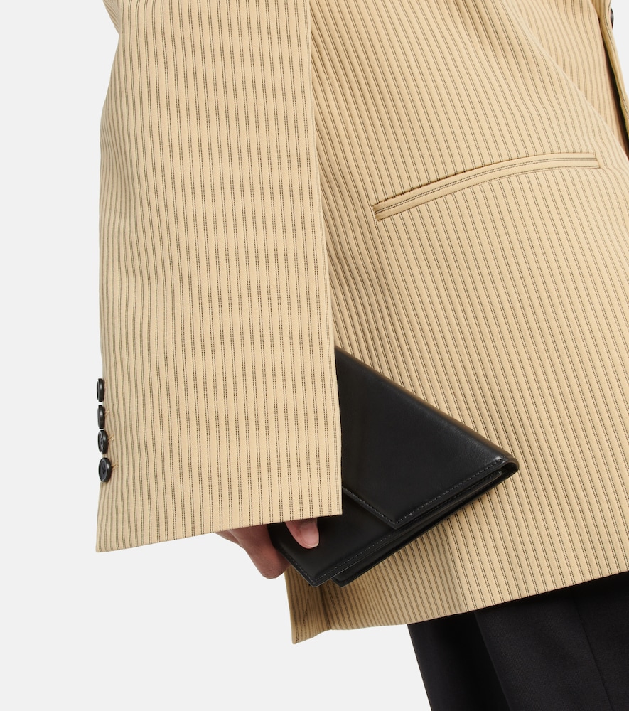 Isaac striped cotton-blend blazer