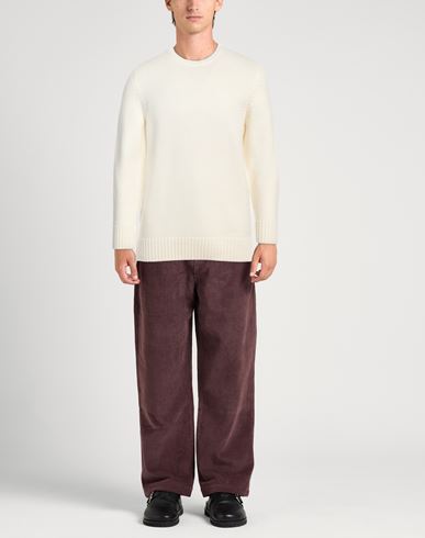 Drumohr Man Sweater Ivory Size 44 Merino Wool