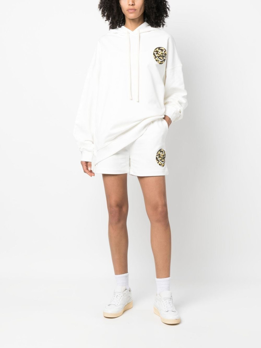 - Smiley Logo Cotton Shorts