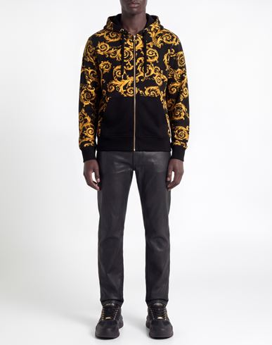 Man Sweatshirt Black Size L Cotton