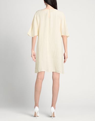 Woman Mini dress Cream Size 6 Linen