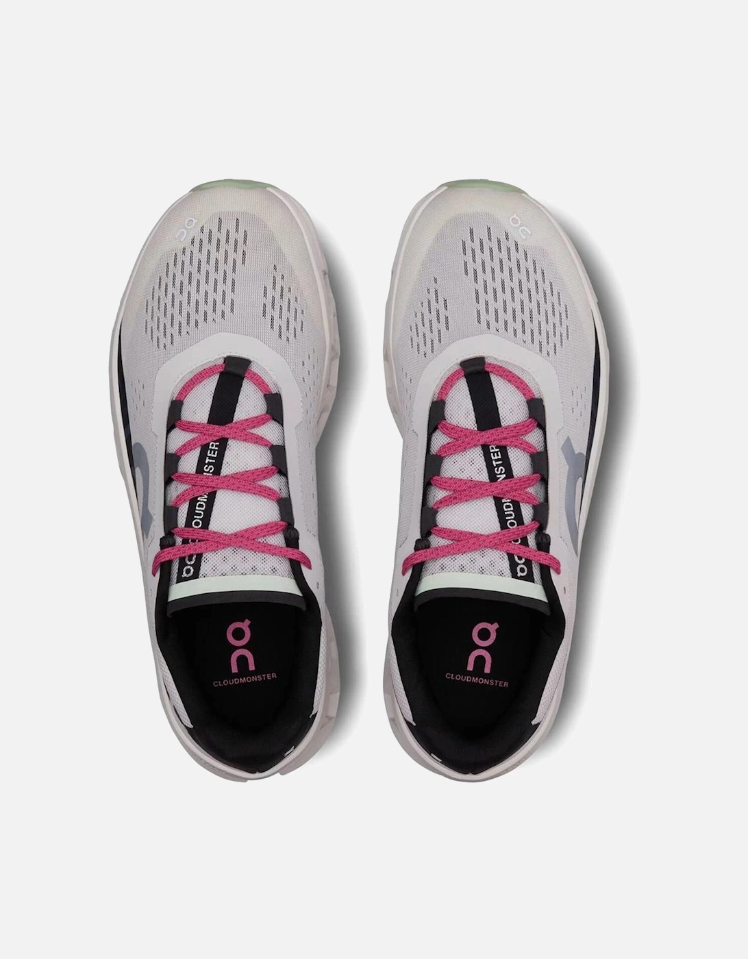 Men's On Running CloudMonster Trainers in Frost/Black - White - Size: UK 10.5 eu44