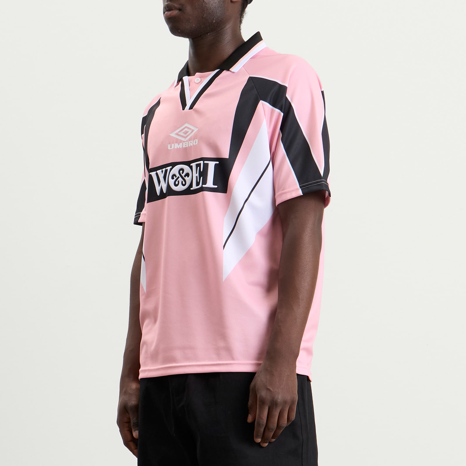 Men's x WOEI Away Jersey Top Pink/Black