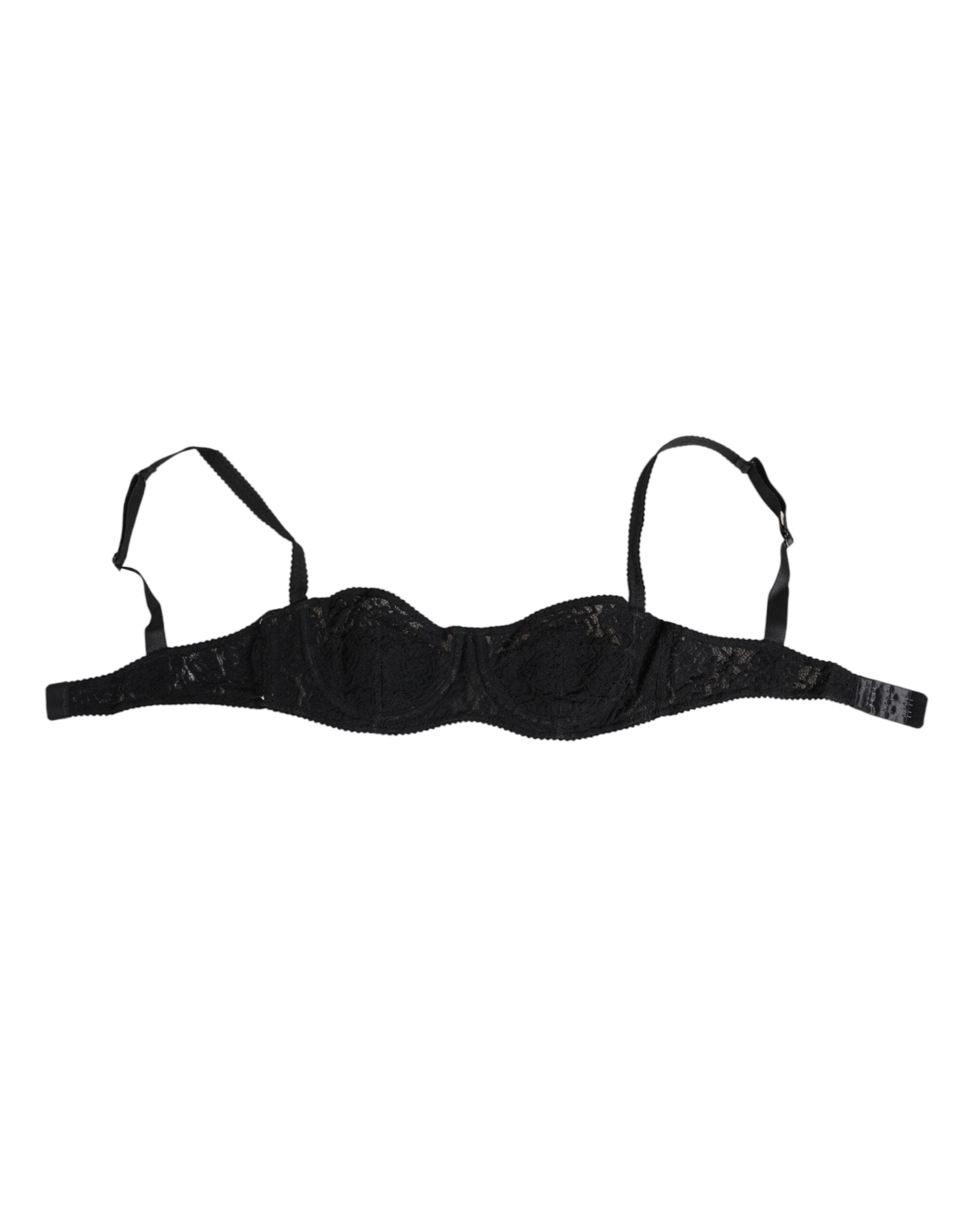 Lace Underwire Bra — Black