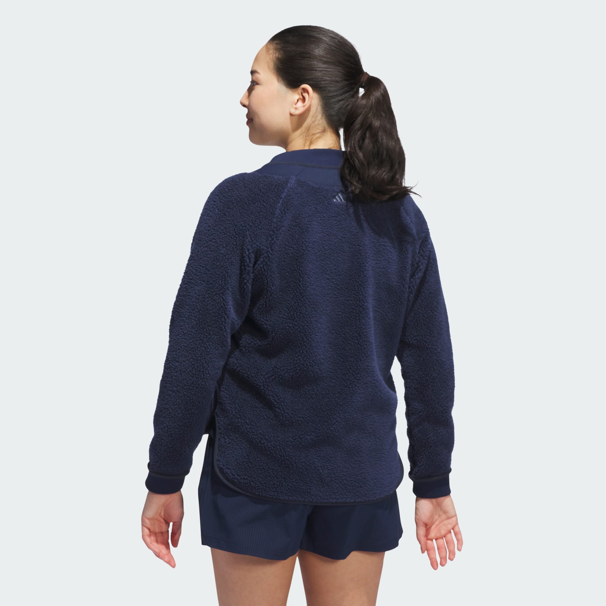 Adidas Performance Womens Go-to Fleece Jacket - Navy - Mediu