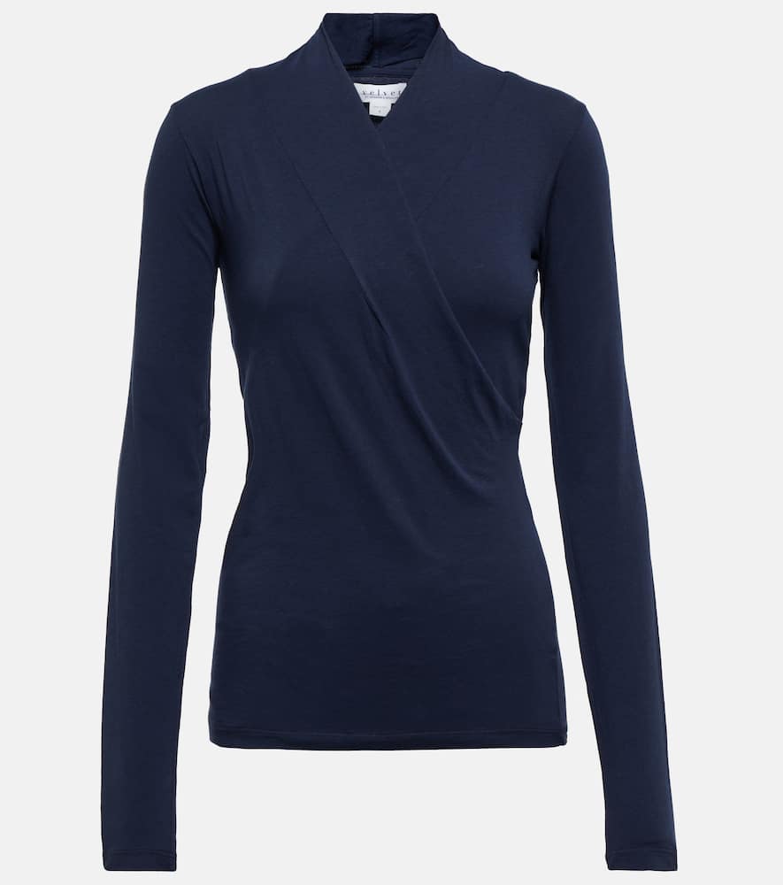 Meri cotton wrap top