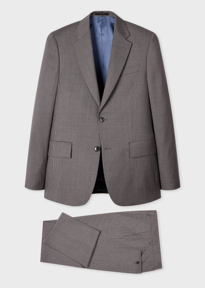 The Brierley - Grey Puppytooth Wool Suit