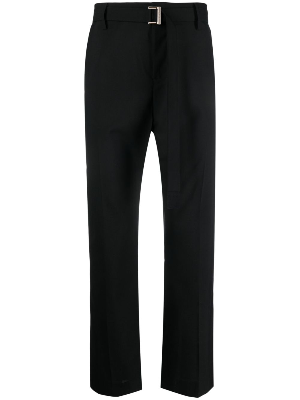 Straight-leg tailored trousers - Black