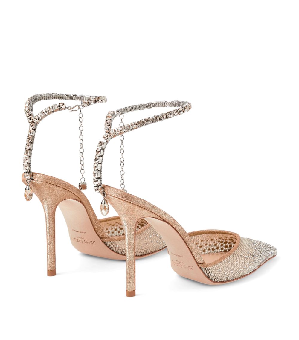 Saeda 100 Crystal-Embellished Pumps
