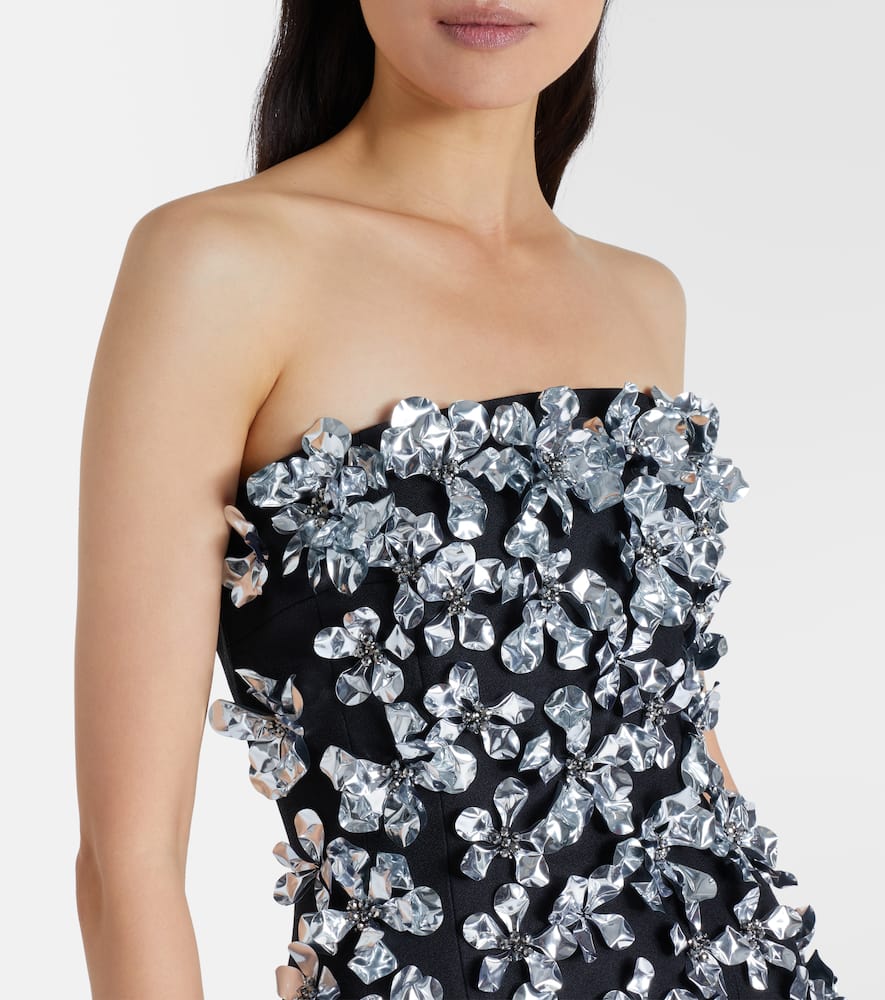 Leilani embellished strapless gown